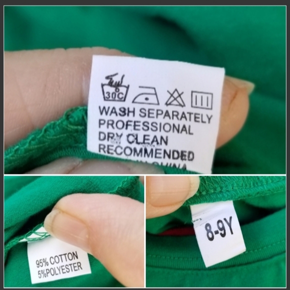 Kids 2 pc. Holiday ELF GREEN/ RED Christmas Pajama Set (Size 8/9y) NEW - Picture 5 of 5
